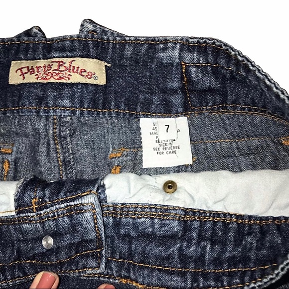 paris blues denim mini skirt - Picture 4 of 4